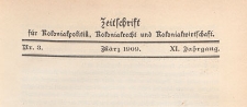 Zeitschrift für Kolonialpolitik, Kolonialrecht und Kolonialwirtschaft, 1909 nr 3