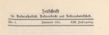 Zeitschrift f&uuml;r Kolonialpolitik, Kolonialrecht und Kolonialwirtschaft, 1911 nr 1