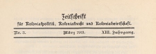 Zeitschrift f&uuml;r Kolonialpolitik, Kolonialrecht und Kolonialwirtschaft, 1911 nr 3