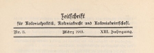 Zeitschrift für Kolonialpolitik, Kolonialrecht und Kolonialwirtschaft, 1911 nr 3