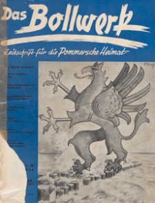 Das Bollwerk : die NS Monatszeitschrift Pommerns, 1936 H 1