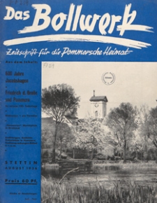 Das Bollwerk : die NS Monatszeitschrift Pommerns, 1936 H 8