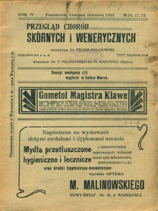 Przegląd Chorób Skórnych i Wenerycznych 1909