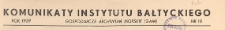 Komunikaty Instytutu Bałtyckiego, 1939 nr 10