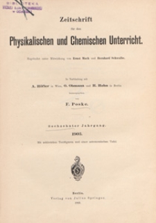 Zeitschrift für den Physikalischen und Chemischen Unterricht, 1903 H 2