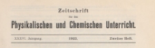 Zeitschrift für den Physikalischen und Chemischen Unterricht, 1923 H 2