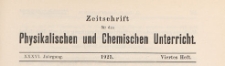 Zeitschrift für den Physikalischen und Chemischen Unterricht, 1923 H 4