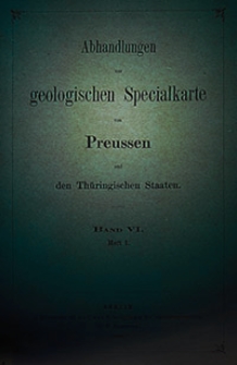 Abhandlungen zur Geologischen Specialkarte von Preussen und den Thüringischen Staaten 1884 Bd. 6, H. 1