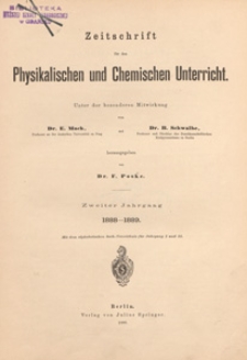 Zeitschrift für den Physikalischen und Chemischen Unterricht, 1888-1889 H 6