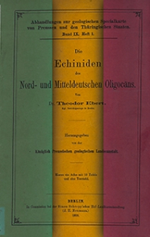Abhandlungen zur Geologischen Specialkarte von Preussen und den Thüringischen Staaten 1889 Bd. 9, H. 1