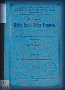 Abhandlungen zur Geologischen Specialkarte von Preussen und den Thüringischen Staaten 1889 Bd. 9, H. 2