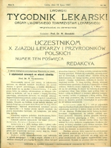 Lwowski Tygodnik Lekarski R. 1907