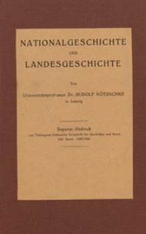 Nationalgeschichte und Landesgeschichte