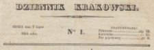 Dziennik Krakowski, 1834.07.02 nr 1