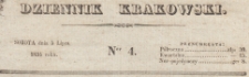 Dziennik Krakowski, 1834.07.05 nr 4