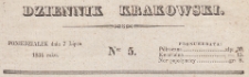 Dziennik Krakowski, 1834.07.07 nr 5