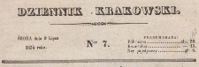 Dziennik Krakowski, 1834.07.09 nr 7