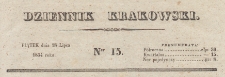 Dziennik Krakowski, 1834.07.18 nr 15