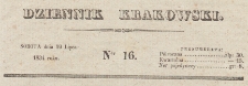Dziennik Krakowski, 1834.07.19 nr 16