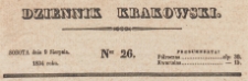 Dziennik Krakowski, 1834.08.09 nr 26