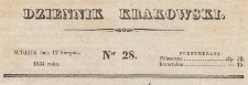 Dziennik Krakowski, 1834.08.12 nr 28