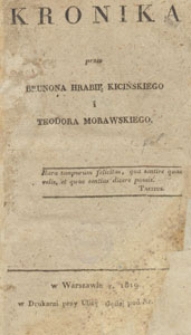 Kronika : przez Brunona Hrabię Kicińskiego i Teodora Morawskiego