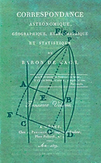 Correspondance Astronomique, G&eacute;ographique, Hydrographique et Statistique du Baron de Zach. 1819, vol. 3