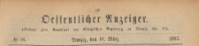 Oeffentlicher Anzeiger : Beilage zum Amts-blatt der Königlichen Regierung zu Danzig, 1883.03.10 nr 10