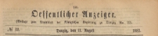 Oeffentlicher Anzeiger : Beilage zum Amts-blatt der Königlichen Regierung zu Danzig, 1883.08.11 nr 32