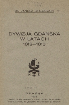 Dywizja Gdańska w latach 1812-1813