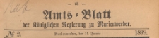 Amts-Blatt der Königlich Preussischen Regierung zu Marienwerder für das Jahr, 1899.01.11 nr 2