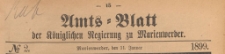 Amts-Blatt der Königlich Preussischen Regierung zu Marienwerder für das Jahr, 1899.01.11 nr 2