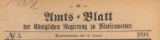 Amts-Blatt der Königlich Preussischen Regierung zu Marienwerder für das Jahr, 1899.01.18 nr 3