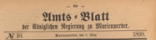Amts-Blatt der Königlich Preussischen Regierung zu Marienwerder für das Jahr, 1899.03.08 nr 10