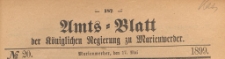 Amts-Blatt der K&ouml;niglich Preussischen Regierung zu Marienwerder f&uuml;r das Jahr, 1899.05.17 nr 20