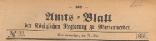 Amts-Blatt der Königlich Preussischen Regierung zu Marienwerder für das Jahr, 1899.05.31 nr 22