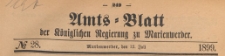 Amts-Blatt der Königlich Preussischen Regierung zu Marienwerder für das Jahr, 1899.07.12 nr 28