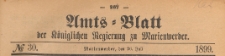 Amts-Blatt der Königlich Preussischen Regierung zu Marienwerder für das Jahr, 1899.07.26 nr 30