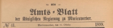 Amts-Blatt der Königlich Preussischen Regierung zu Marienwerder für das Jahr, 1899.10.11 nr 41