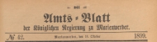 Amts-Blatt der Königlich Preussischen Regierung zu Marienwerder für das Jahr, 1899.10.18 nr 42