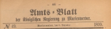 Amts-Blatt der Königlich Preussischen Regierung zu Marienwerder für das Jahr, 1899.12.06 nr 49