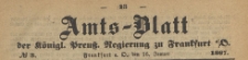 Amts-Blatt der Königlichen Preussischen Regierung zu Frankfurth an der Oder, 1867.01.16 nr 3