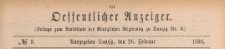 Oeffentlicher Anzeiger : Beilage zum Amts-blatt der Königlichen Regierung zu Danzig, 1898.02.26 nr 9
