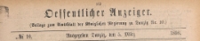 Oeffentlicher Anzeiger : Beilage zum Amts-blatt der K&ouml;niglichen Regierung zu Danzig, 1898.03.05 nr 10