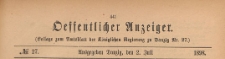 Oeffentlicher Anzeiger : Beilage zum Amts-blatt der Königlichen Regierung zu Danzig, 1898.07.02 nr 27