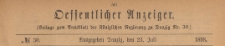 Oeffentlicher Anzeiger : Beilage zum Amts-blatt der Königlichen Regierung zu Danzig, 1898.07.23 nr 30