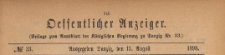 Oeffentlicher Anzeiger : Beilage zum Amts-blatt der Königlichen Regierung zu Danzig, 1898.08.13 nr 33