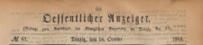 Oeffentlicher Anzeiger : Beilage zum Amts-blatt der Königlichen Regierung zu Danzig, 1884.10.18 nr 42