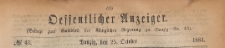 Oeffentlicher Anzeiger : Beilage zum Amts-blatt der Königlichen Regierung zu Danzig, 1884.10.25 nr 43