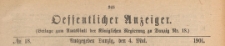 Oeffentlicher Anzeiger : Beilage zum Amts-blatt der Königlichen Regierung zu Danzig, 1901.05.04 nr 18